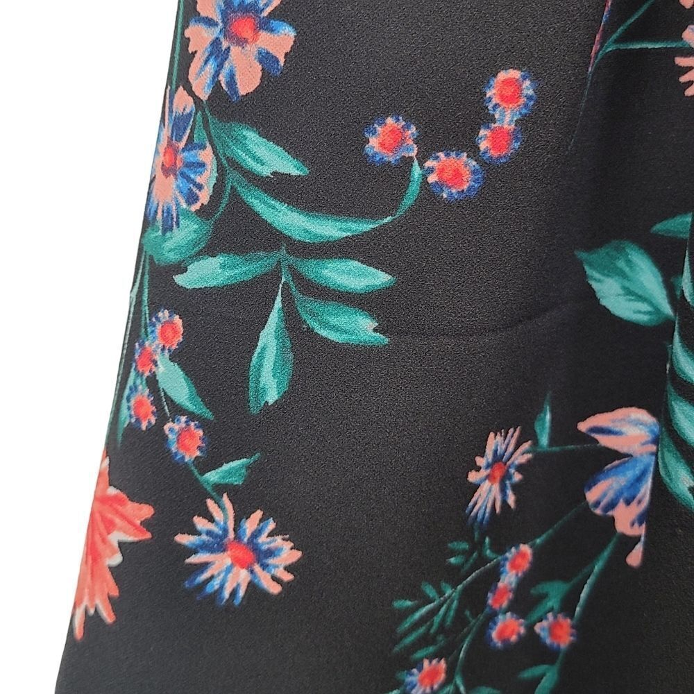 Speechless Fit Flair Skater Strappy Womens Dress Black Floral Size Medium - Picture 11 of 11